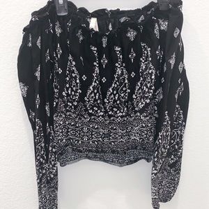 Off the shoulder crop top